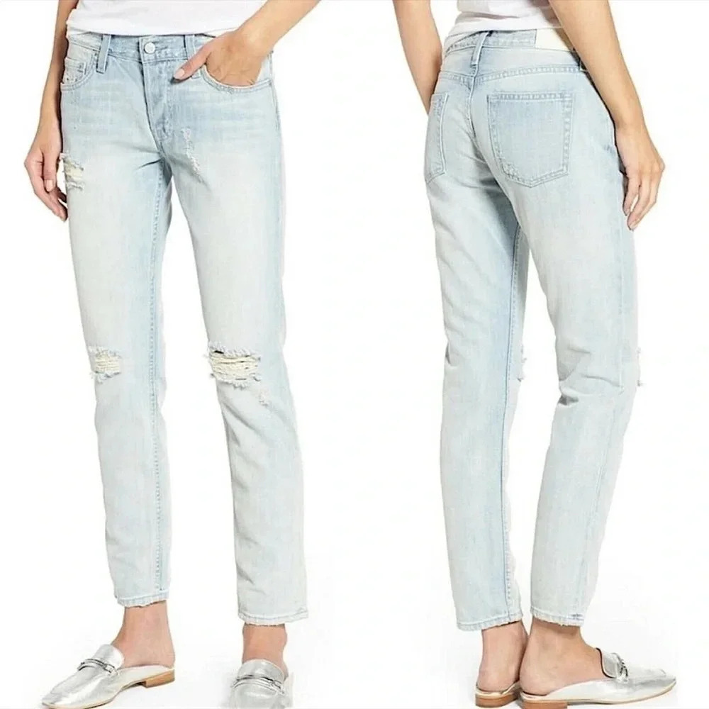 Rails Beckett Distressed Boyfriend Light Vintage Wash Jeans